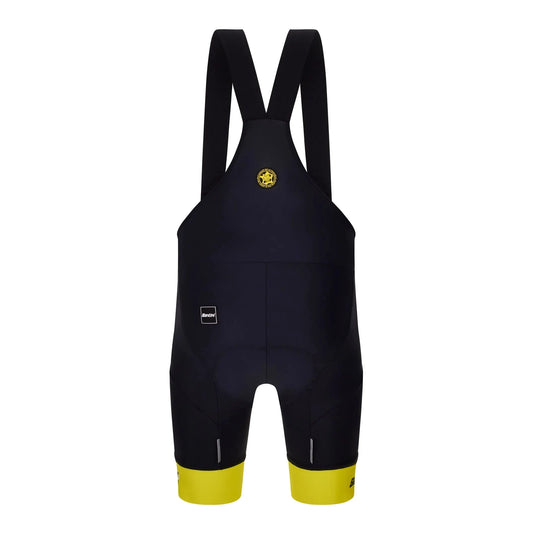 SANTINI Tour De France Yellow Jersey Bib Short - Black/Yellow