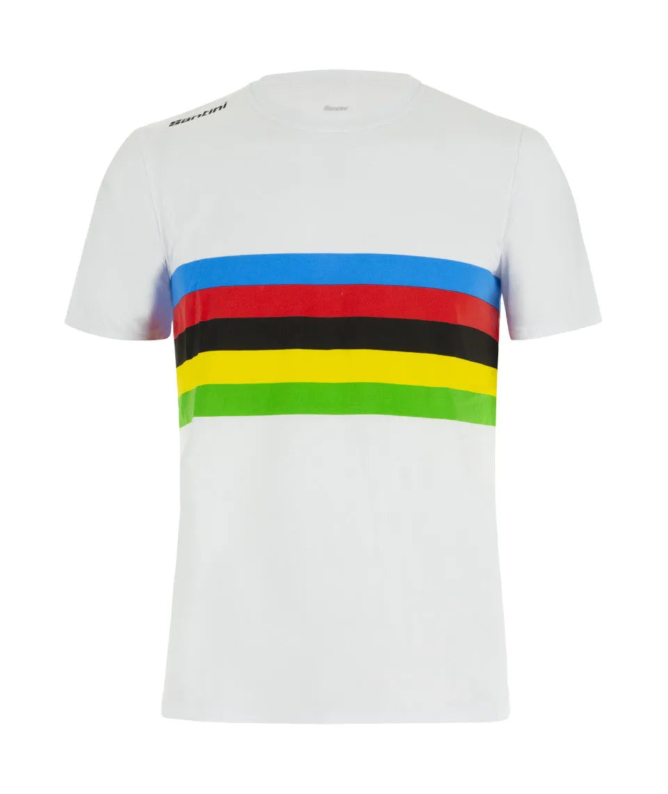 SANTINI UCI World Champion Iride T-Shirt - White