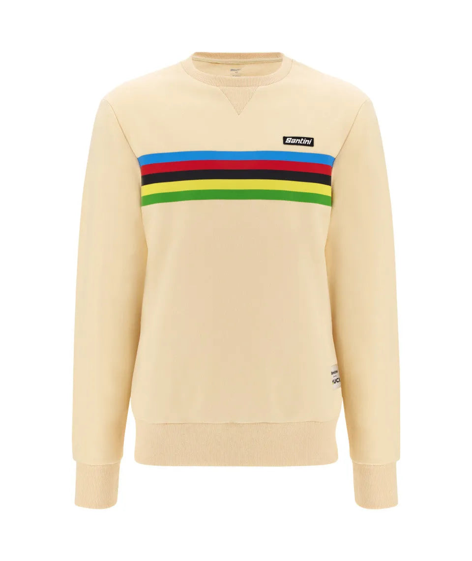 SANTINI UCI World Champion Sweatshirt - Cappuccino