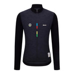 SANTINI Uci World Champion Long Sleeve Jersey - Black