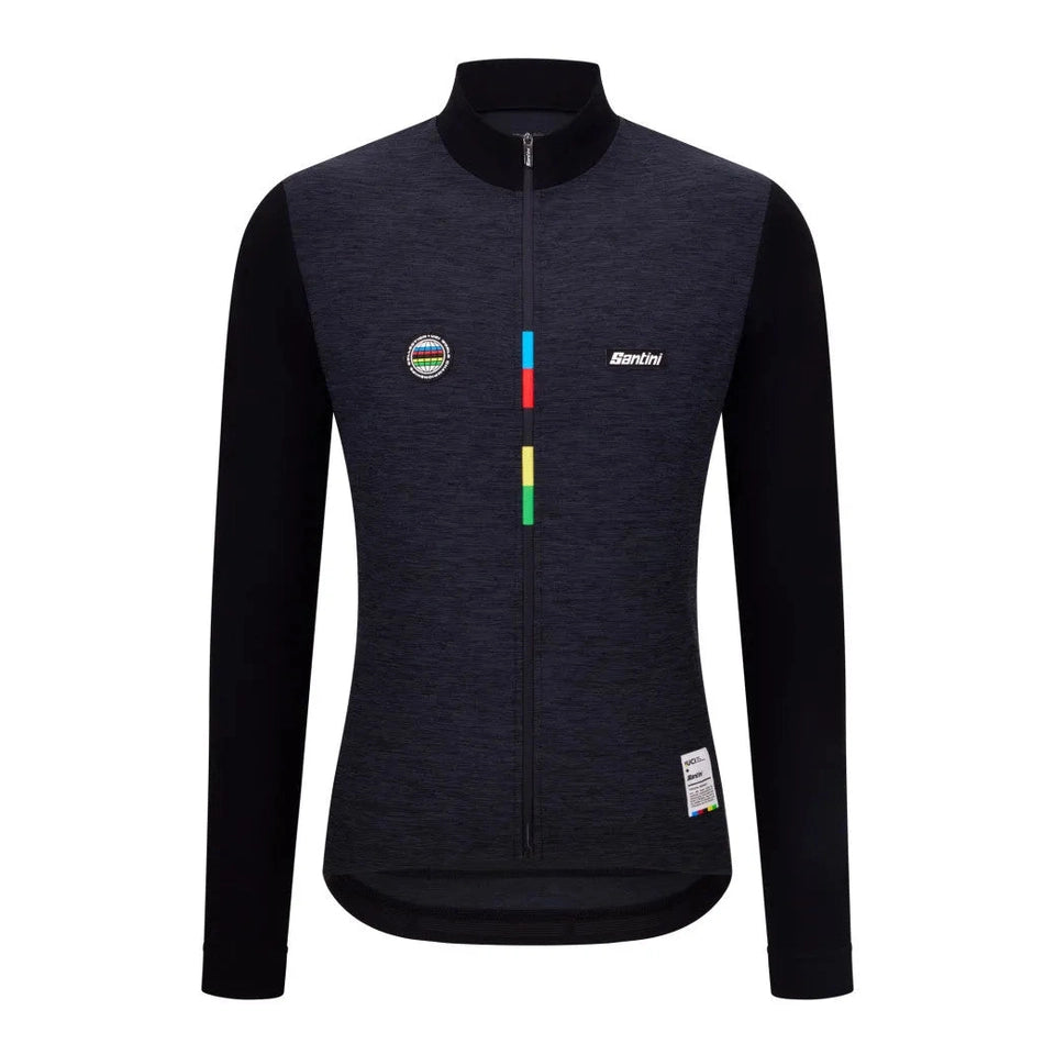 SANTINI Uci World Champion Long Sleeve Jersey - Black