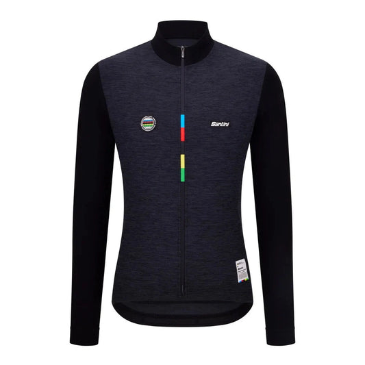 SANTINI Uci World Champion Long Sleeve Jersey - Black