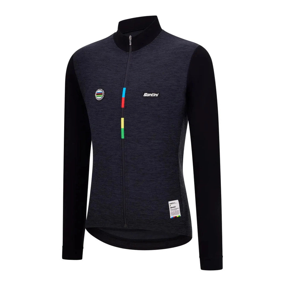 SANTINI Uci World Champion Long Sleeve Jersey - Black