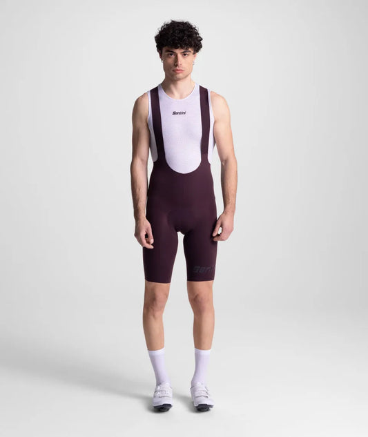 SANTINI Unico Edge Bib Short - Burgundy
