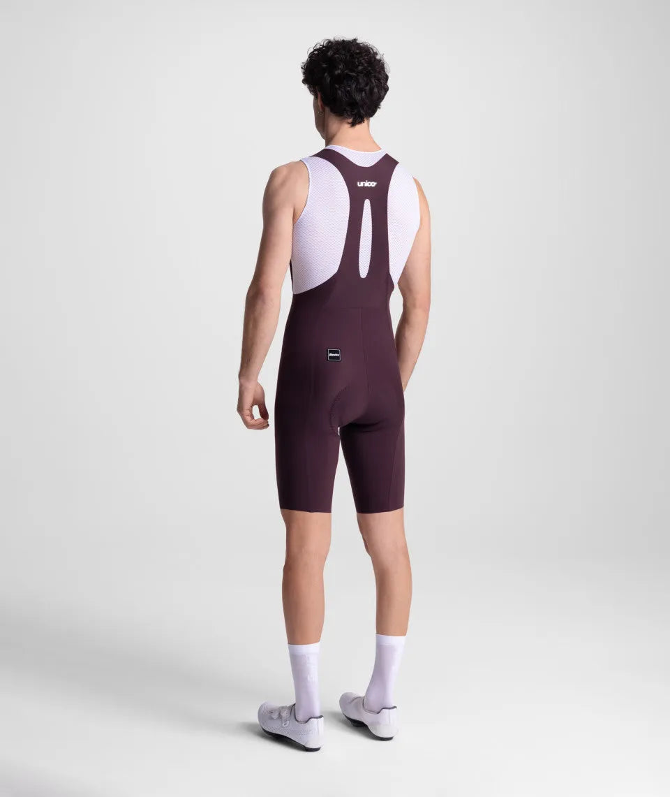 SANTINI Unico Edge Bib Short - Burgundy