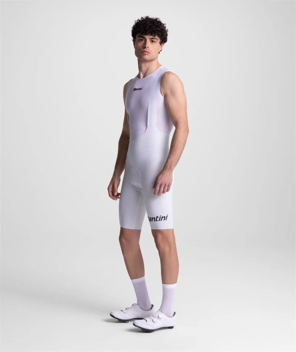 SANTINI Unico Edge Bib Short - White