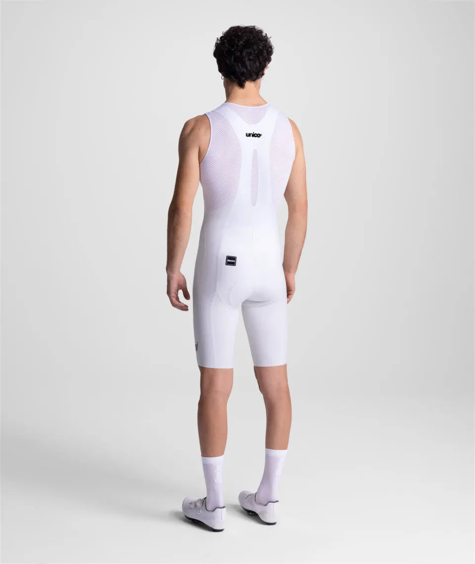 SANTINI Unico Edge Bib Short - White