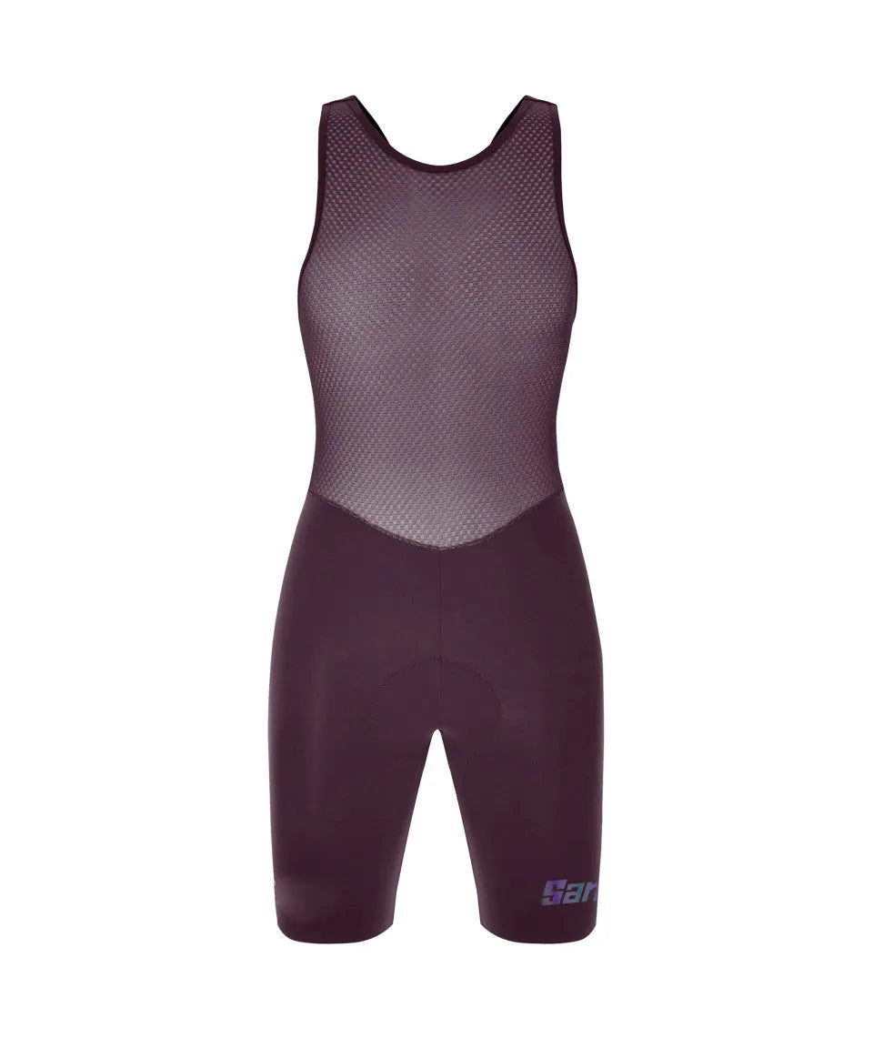 SANTINI Unico Edge Women Bib Short - Burgundy