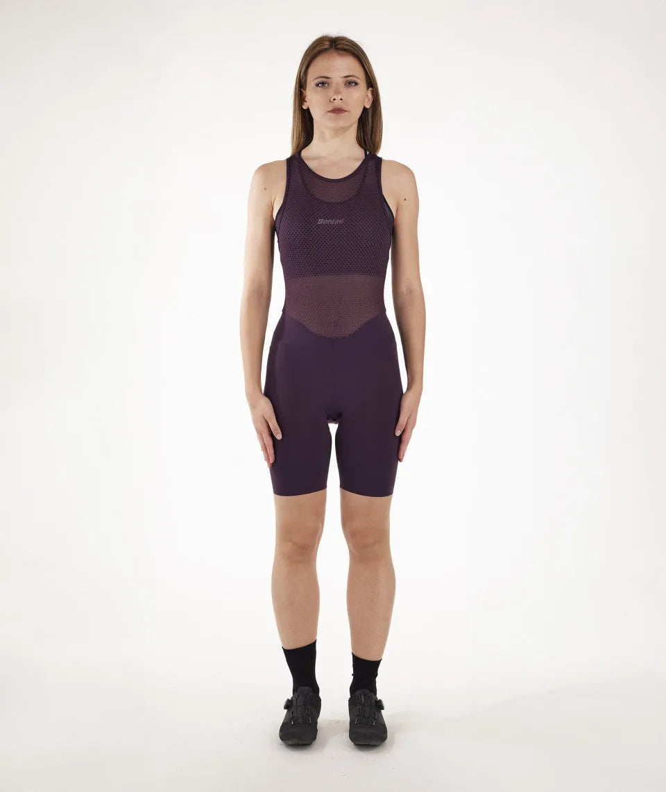 SANTINI Unico Women Bib Shorts - Burgundy