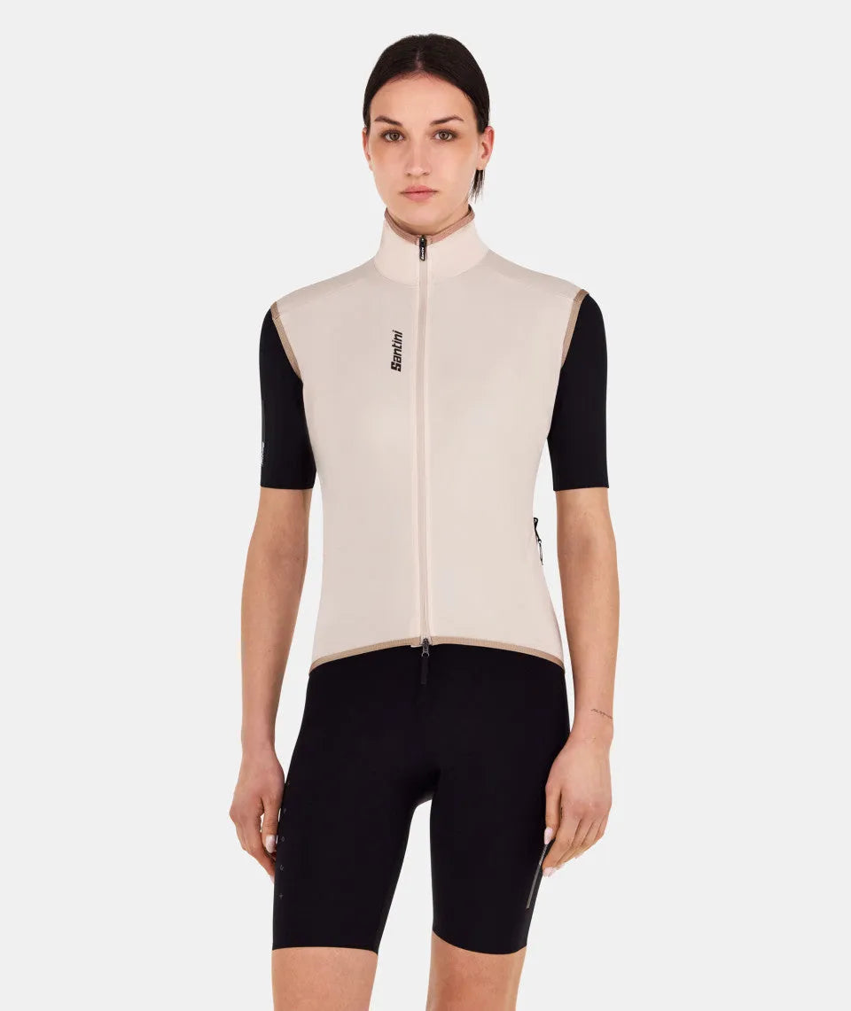 SANTINI Waterproof Gilet Unisex - Cappuccino
