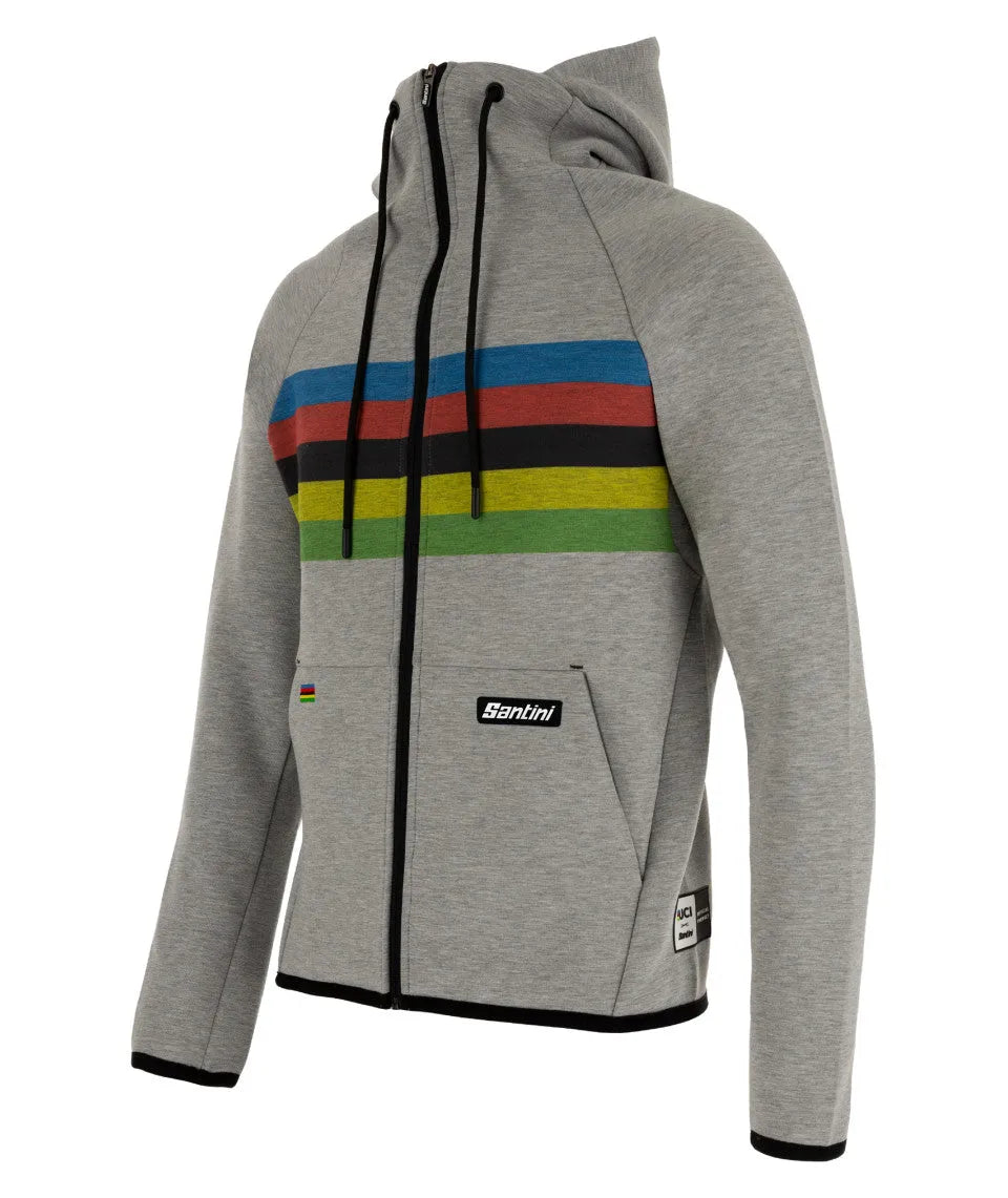 SANTINI Zip Hoodie - Asphalt grey / UCI