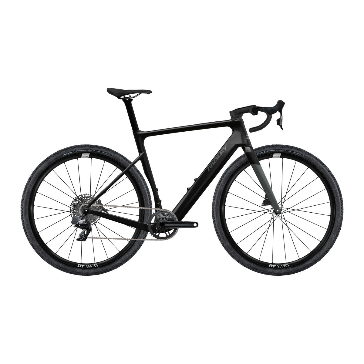 RIDLEY E-Astr Gravel EBike - UD Carbon/Dove Grey SBIEASRID038