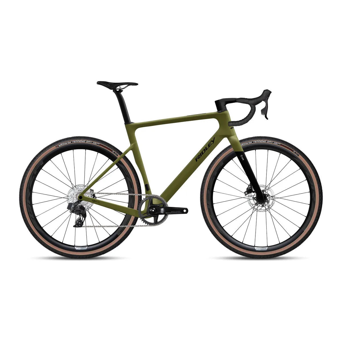RIDLEY E-Astr Gravel EBike - Crocodile Green/UD Carbon SBIEASRID043