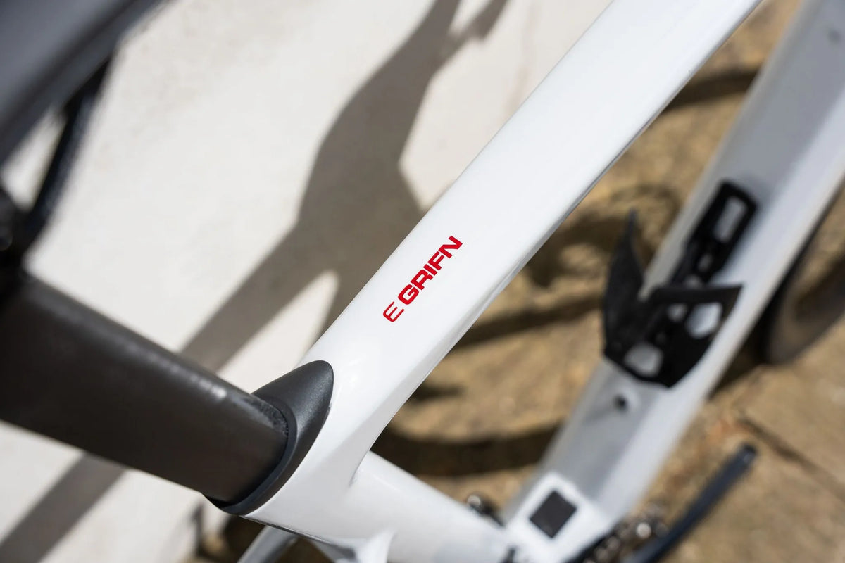 RIDLEY E-Grifn Road Bike - Battleship Grey/Red SBIEGCRID018