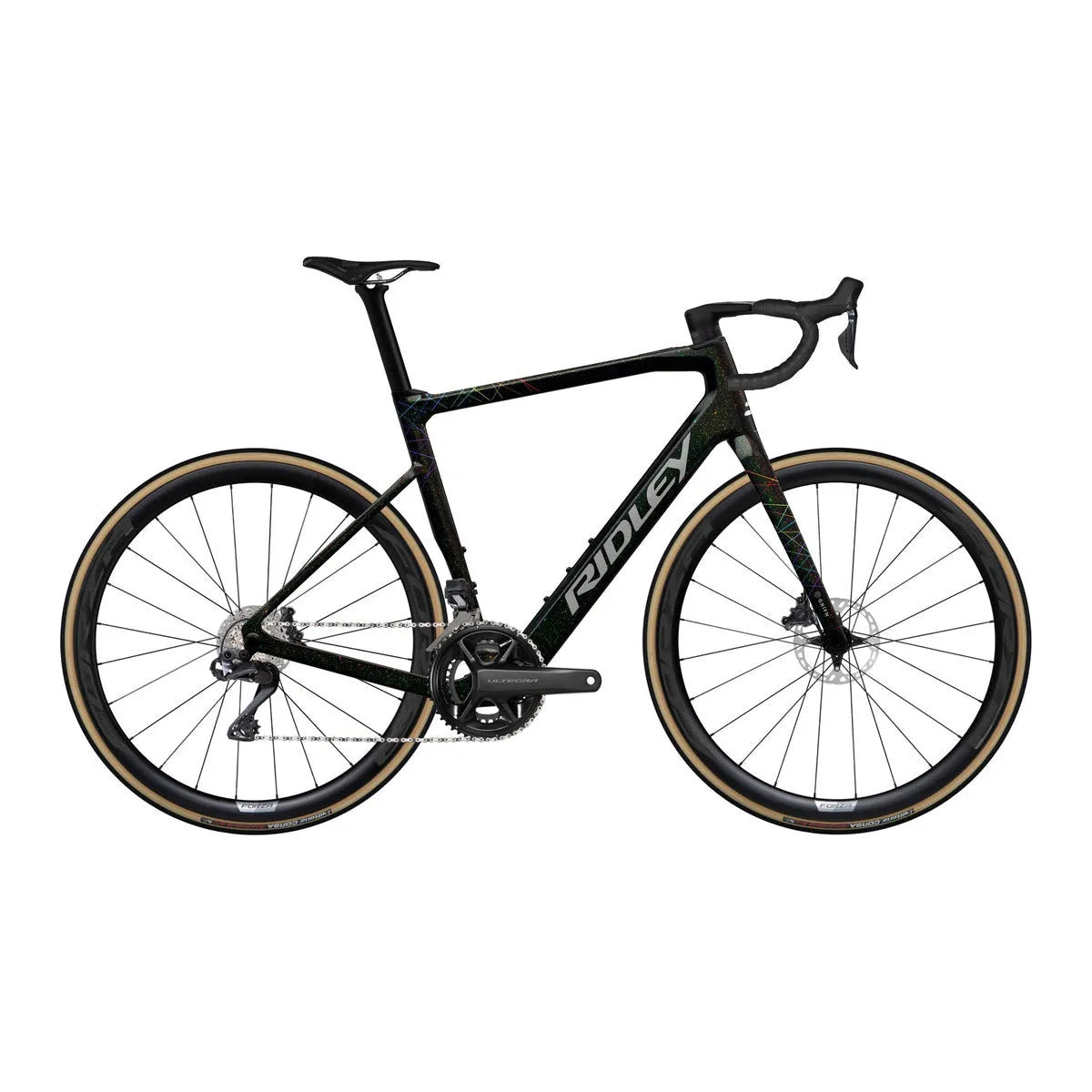 RIDLEY E-Grifn Road Bike - Starstruck Black/Neon SBIEGCRID133