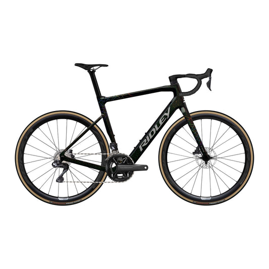 RIDLEY E-Grifn Gravel EBike - Starstruck Black/Neon SBIEGCRID138