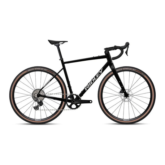 RIDLEY Kanzo Adventure Alu Gravel Bike - Black/Silver SBIKAVRID130