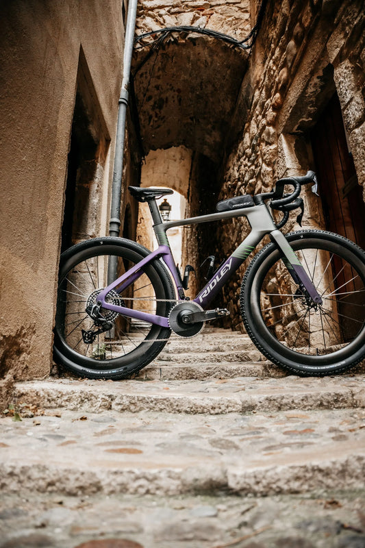 RIDLEY Kanzo Fast 2.0 Gravel Bike - Dark Violet/Green SBIKF2RID019