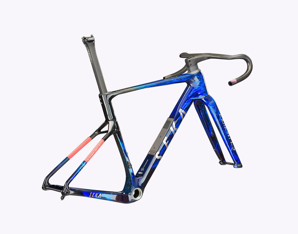SEKA ExAero Complete Gravel Bike Sram Force XPLR Groupset / ZIPP 303 XPLR S Wheelset - Mariana Blue