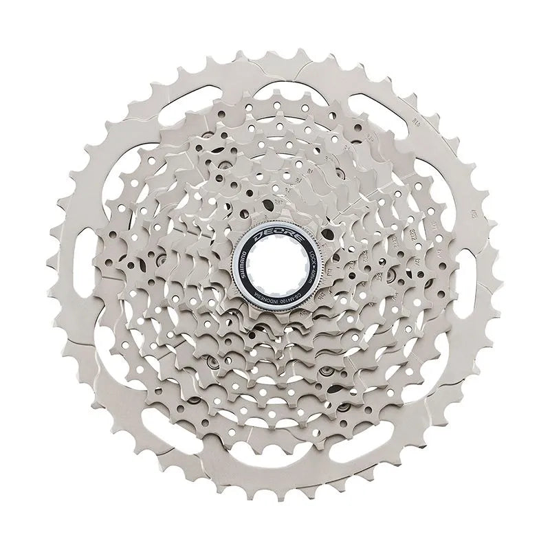 SHIMANO DEORE CS M4100 HYPERGLIDE 10 Speed Cassette Silver 11-42