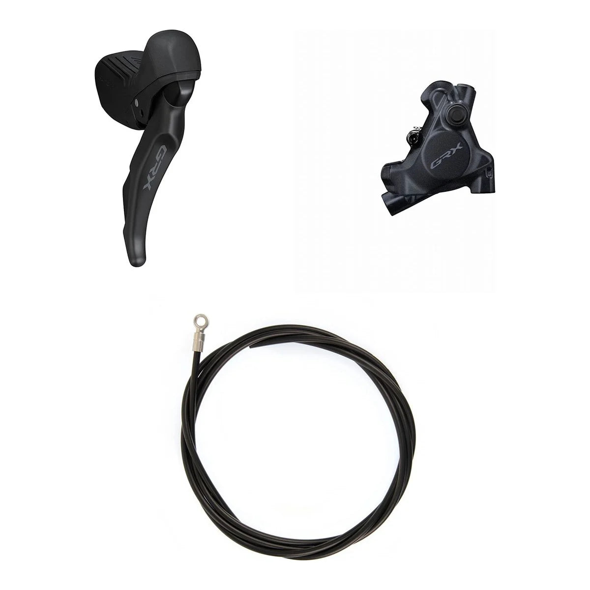 SHIMANO GRX ST-RX610 Shift/Brake Lever + BR-RX410 Caliper Kit 12s - Black