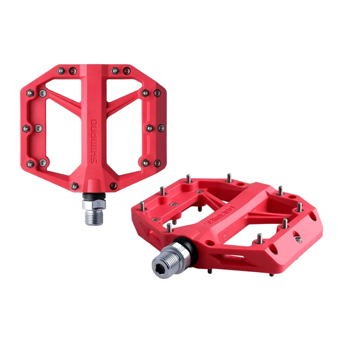 SHIMANO PD-GR400 Flat Pedals - Red