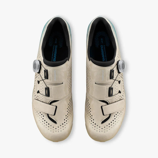 SHIMANO SHRX600 MTB/GRAVEL Shoes - Beige/Blue