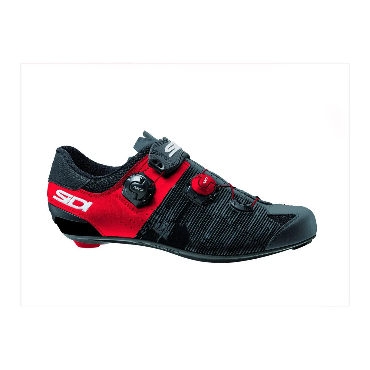 SIDI Genius 10 Road Cycling Shoes - Anthracite / Red