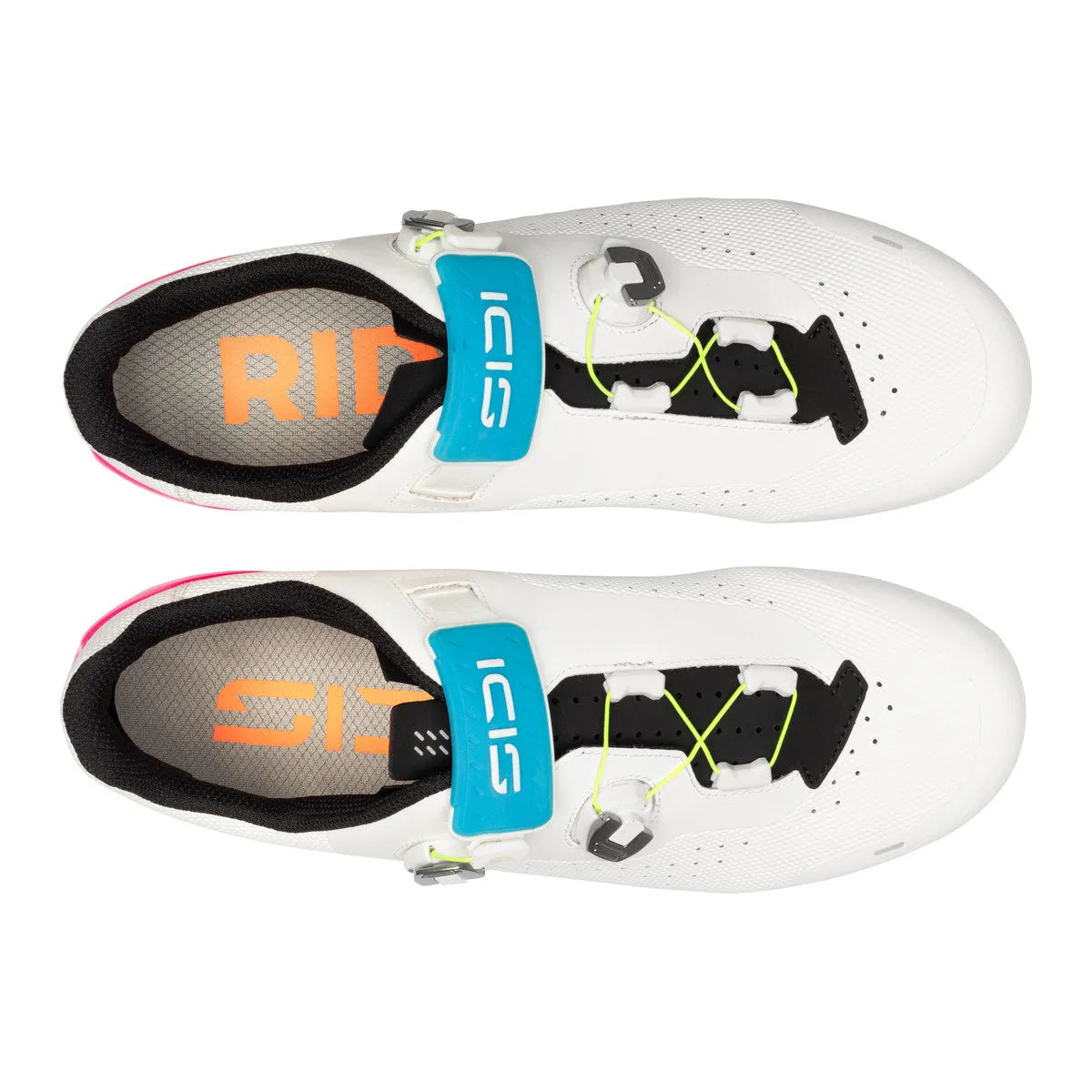 SIDI Genius X WYVE Road Cycling Shoes - Fluo White