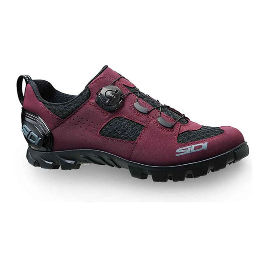 SIDI MTB Turbo Gravel Cycling Shoes - Burgundy / Black