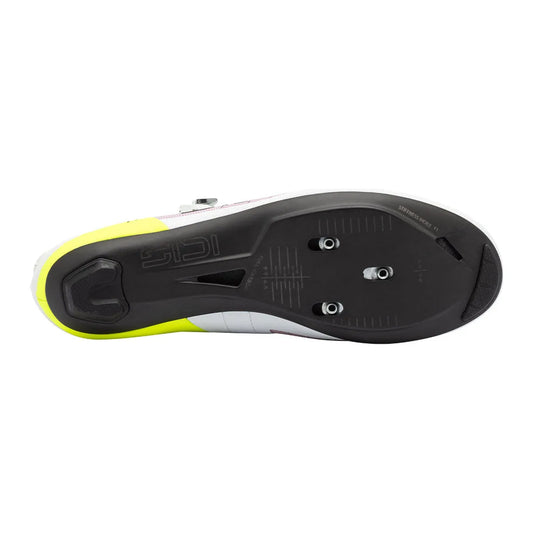 SIDI Wire 3 Road Cycling Shoes - White / Fluo Yellow