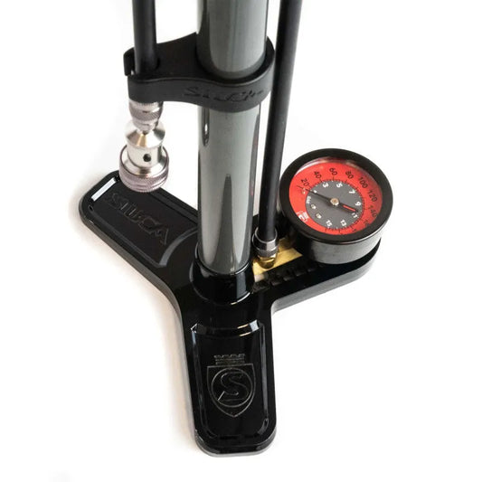 SILCA PISTA PLUS FLOOR PUMP - Black