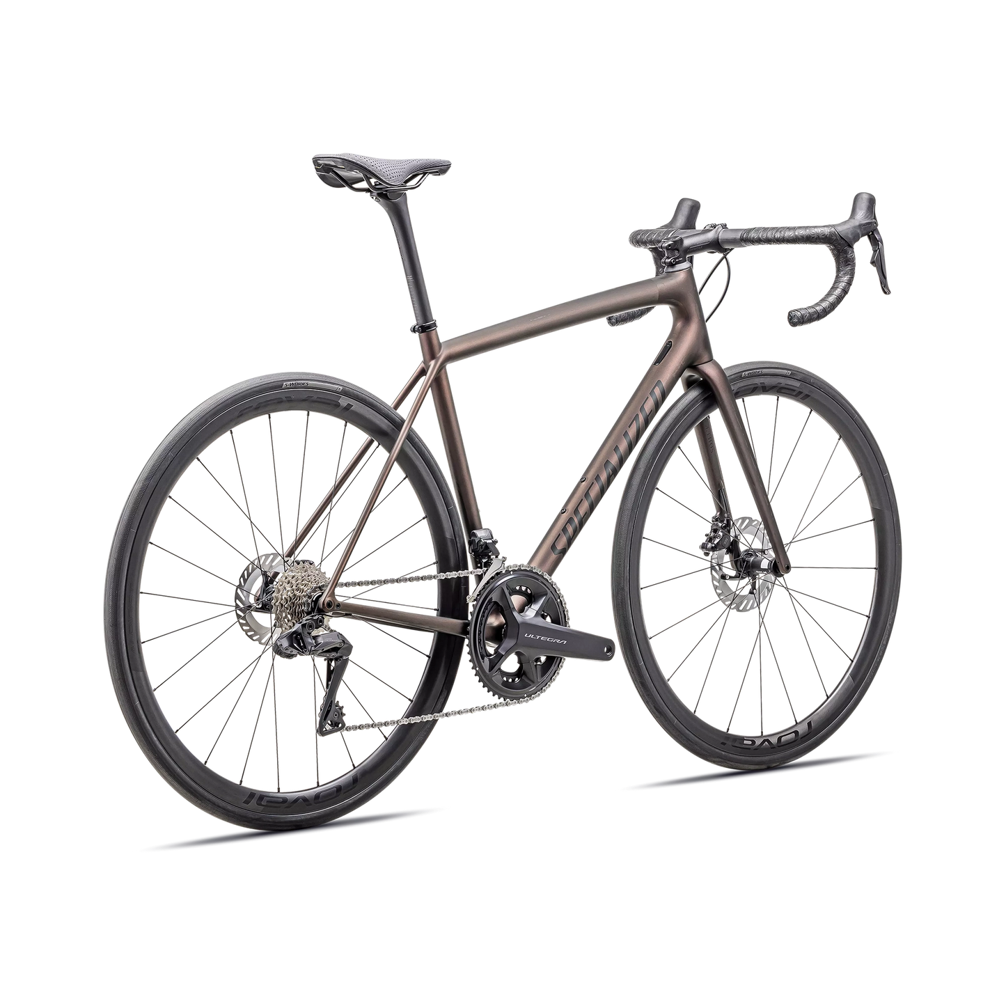 SPECIALIZED AETHOS PRO 2025 Ultegra Di2 Disc Complete Road Bike - Satin Carbon / Red Pearl / Black