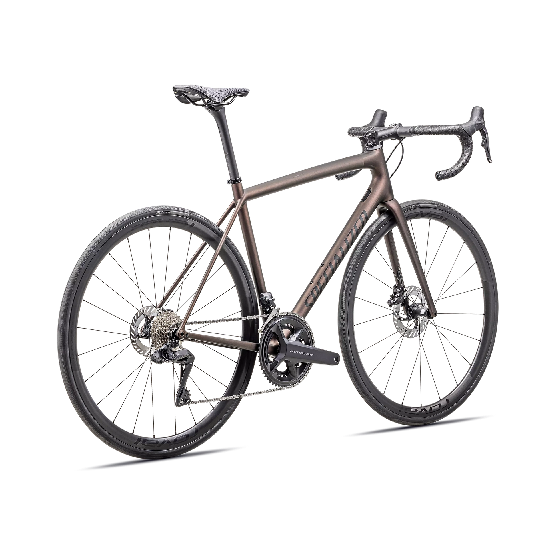 SPECIALIZED AETHOS PRO 2025 Ultegra Di2 Disc Complete Road Bike - Satin Carbon / Red Pearl / Black