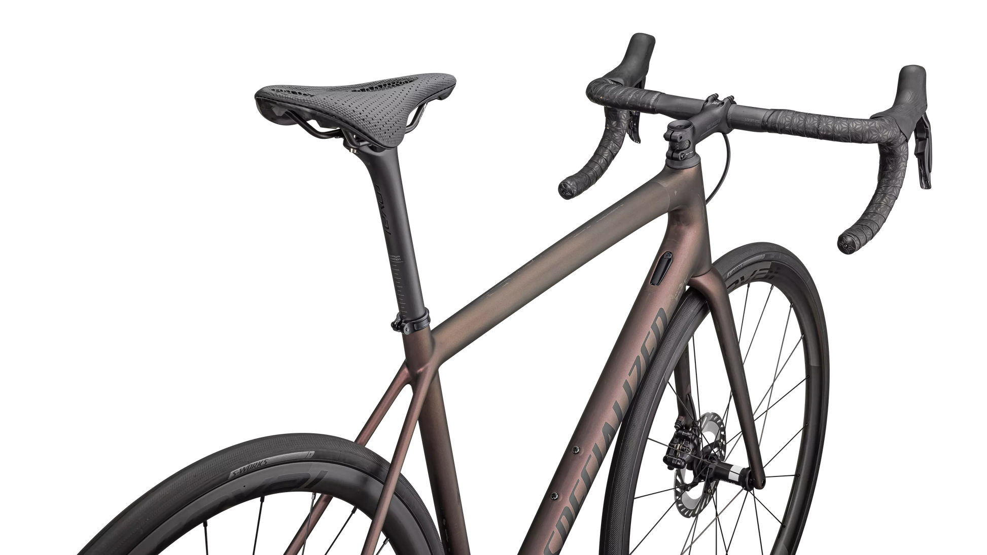 SPECIALIZED AETHOS PRO 2025 Ultegra Di2 Disc Complete Road Bike - Satin Carbon / Red Pearl / Black