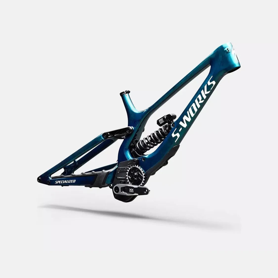 SPECIALIZED Conjunto de cuadro S-Works Demo 11 - Gloss Teal Tint Carbon / Smoke / White