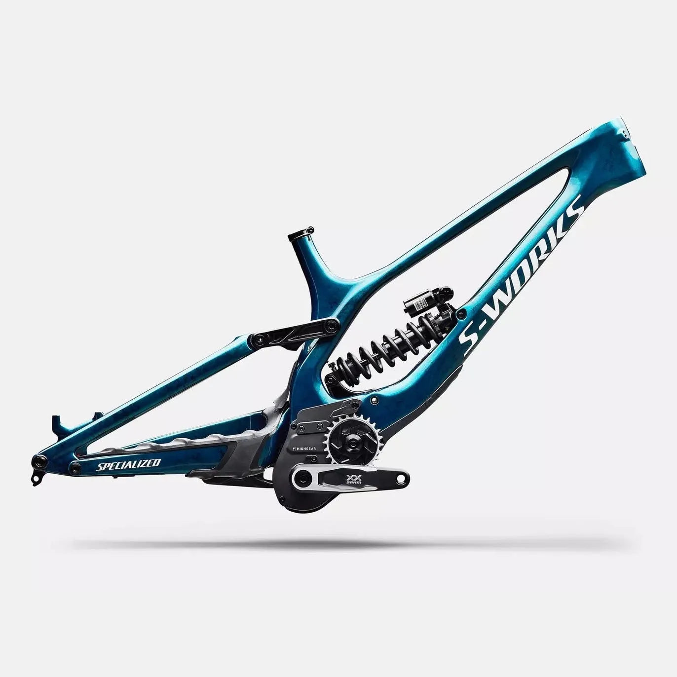 SPECIALIZED Conjunto de cuadro S-Works Demo 11 - Gloss Teal Tint Carbon / Smoke / White