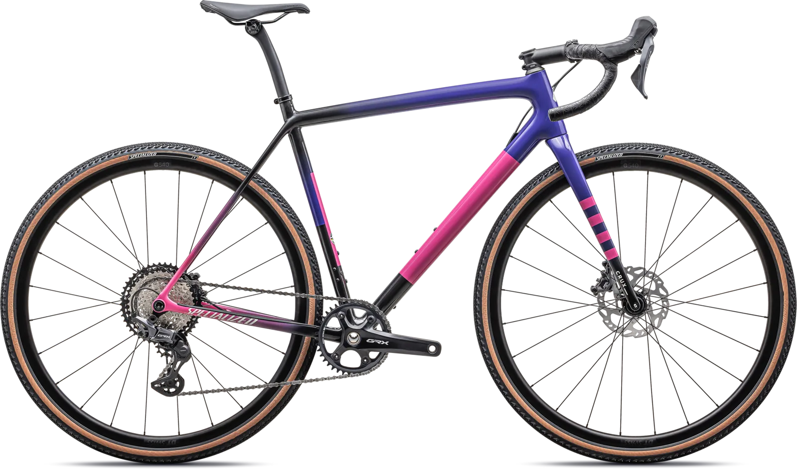 SPECIALIZED Crux Comp - Shimano GRX - Gloss Carbon / Purple Haze / Rebel Pink / Birch