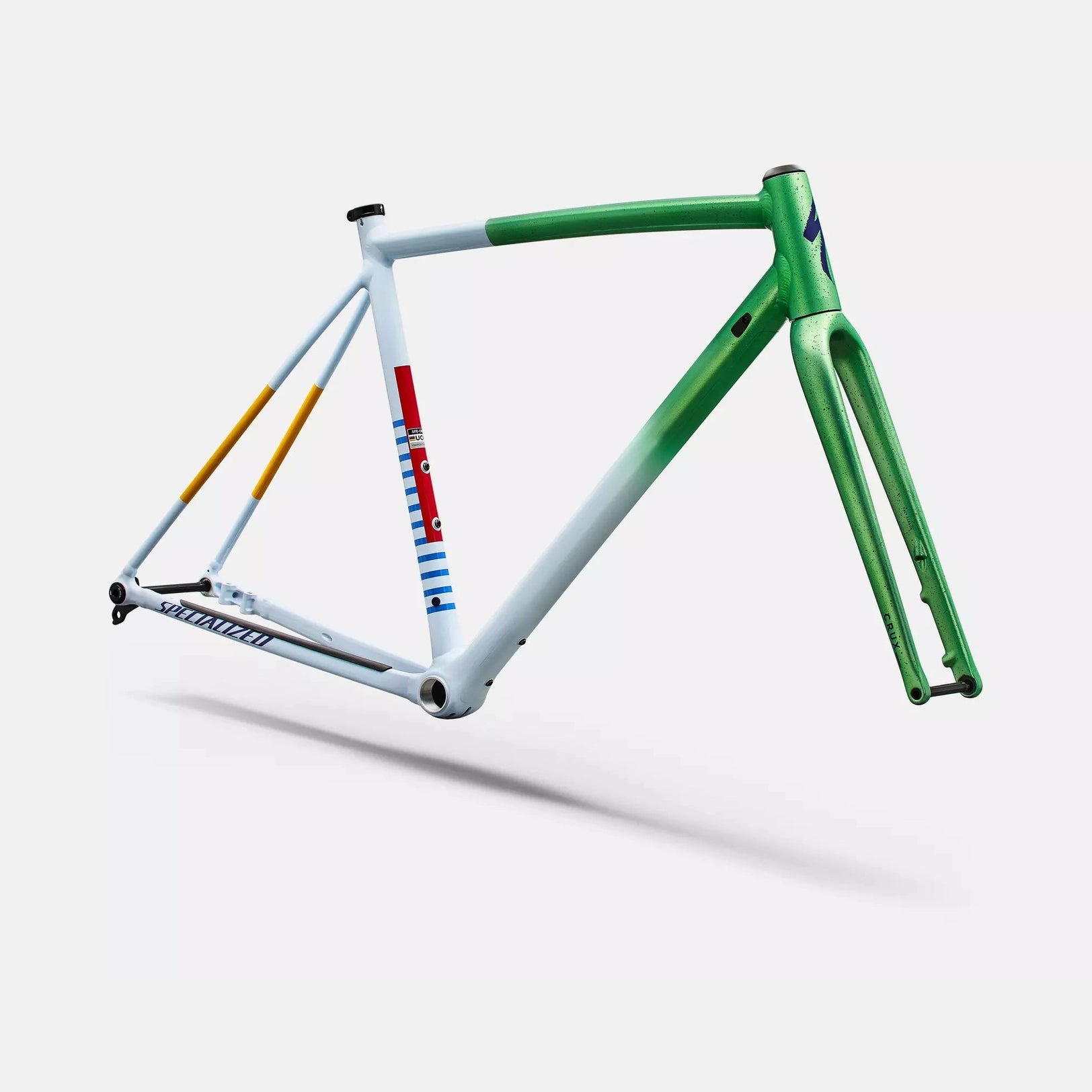 SPECIALIZED Crux DSW Gravel Frameset - Oasis Tint Flake Silver Morning Mist/purple Haze