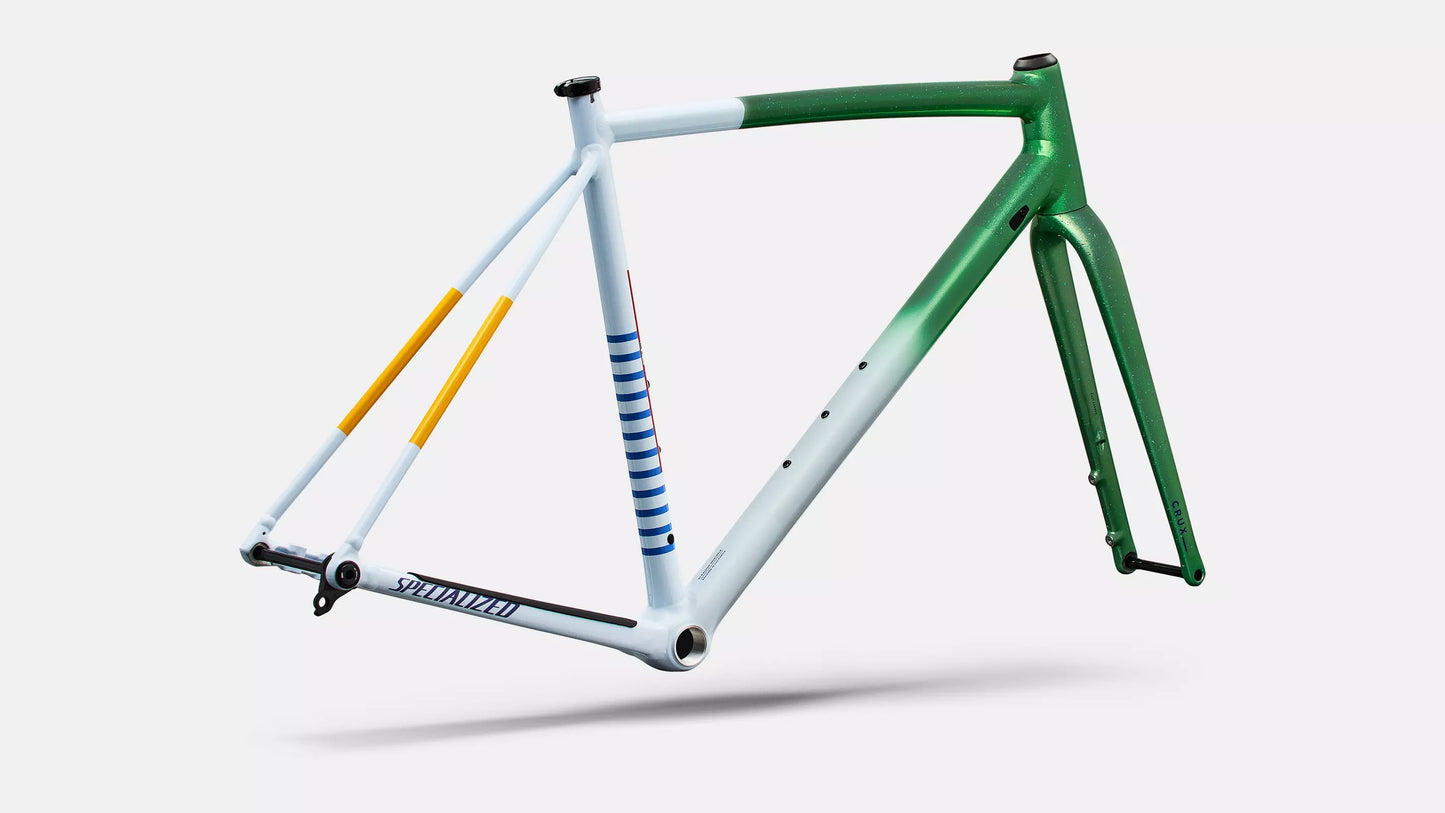 SPECIALIZED Crux DSW Gravel Frameset - Oasis Tint Flake Silver Morning Mist/purple Haze