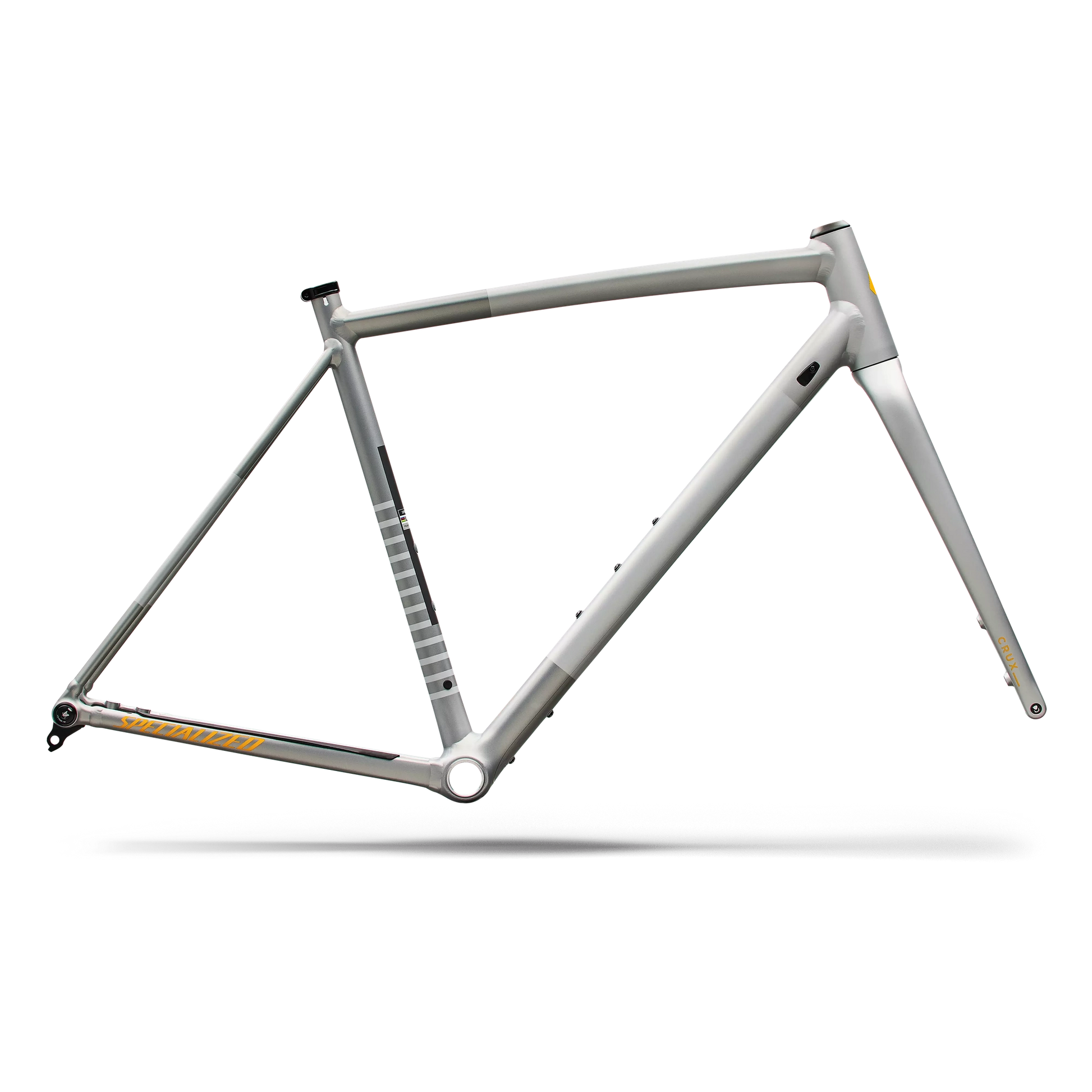SPECIALIZED Crux DSW Gravel Frameset - Shadow Silver/California Sunshine