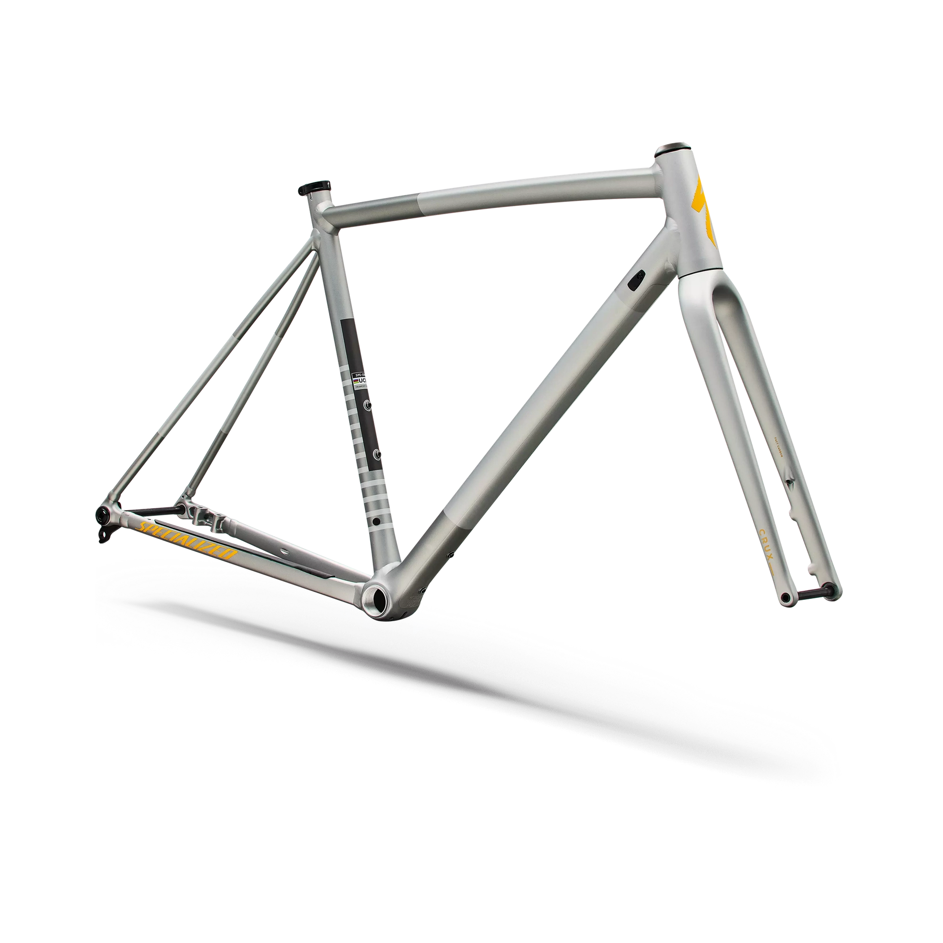 SPECIALIZED Crux DSW Gravel Frameset - Shadow Silver/California Sunshine