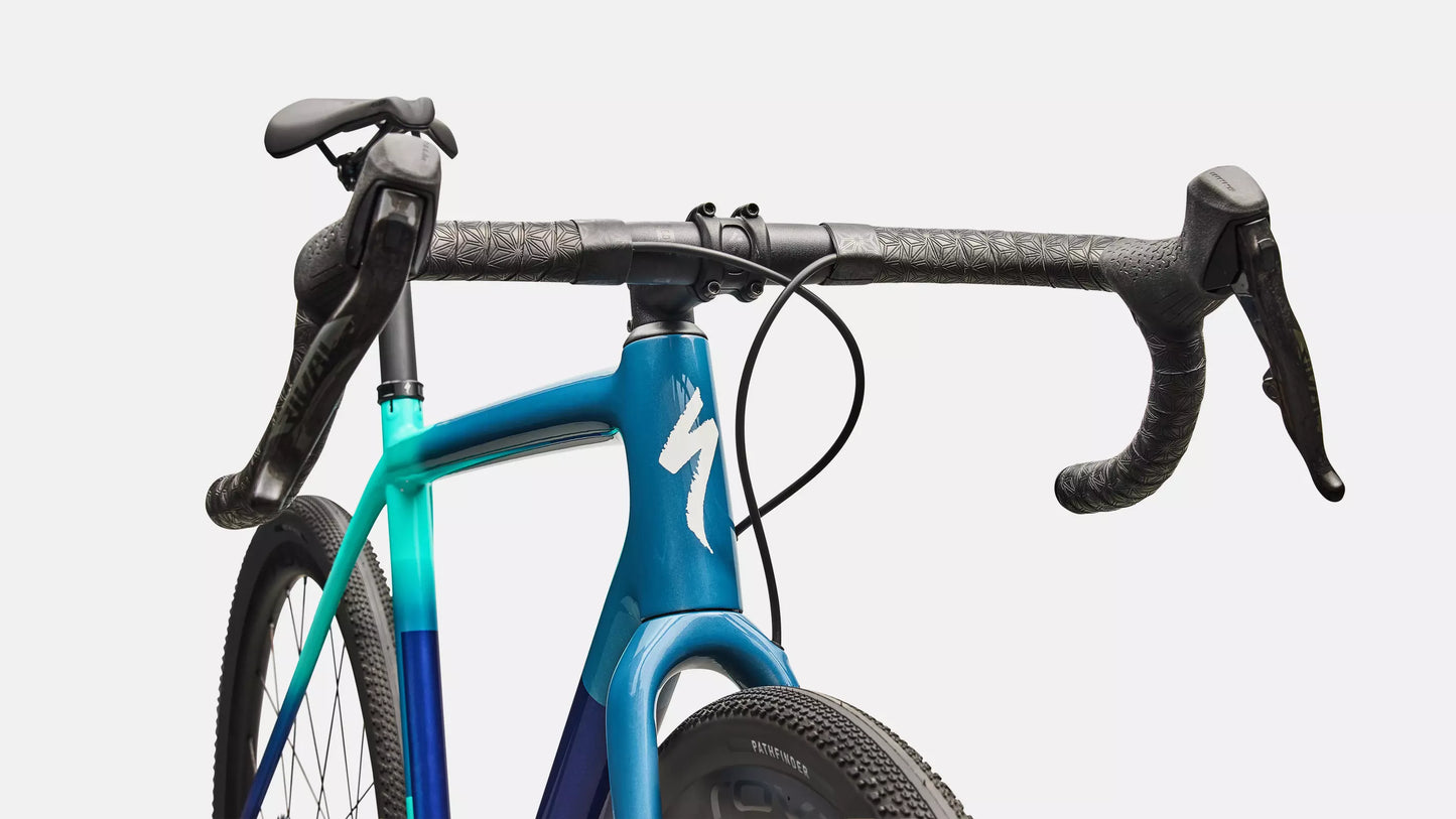 SPECIALIZED Crux Expert 2026 Gravel Bike Sram Rival AXS E1 XPLR - Grey Blue/lagoon Blue/dune White/majesty Blue