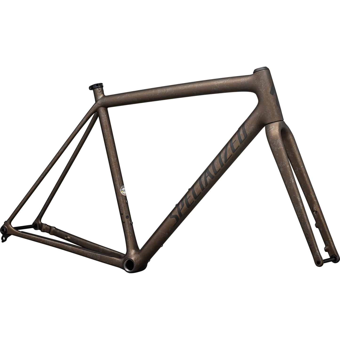SPECIALIZED Crux Frameset - FACT 10r Carbon - Burnt Gold Metallic / Black Pearl Dry Impasto / Obsidian