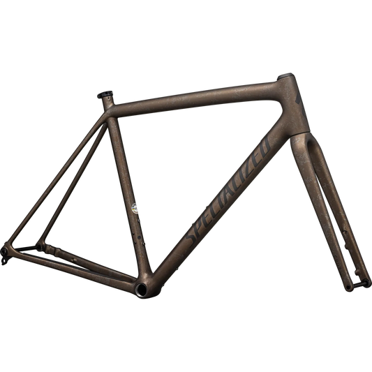 SPECIALIZED Crux Frameset - FACT 10r Carbon - Burnt Gold Metallic / Black Pearl Dry Impasto / Obsidian