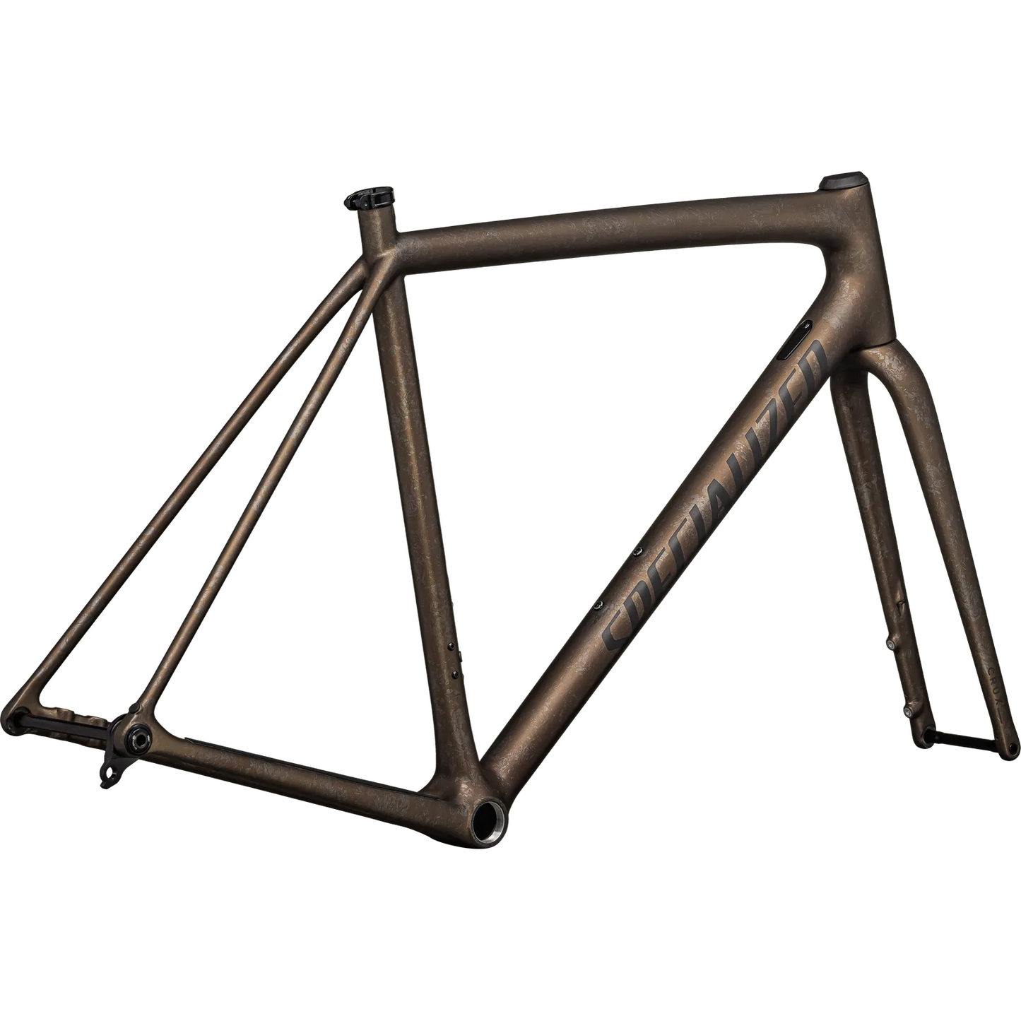 SPECIALIZED Crux Frameset - FACT 10r Carbon - Burnt Gold Metallic / Black Pearl Dry Impasto / Obsidian