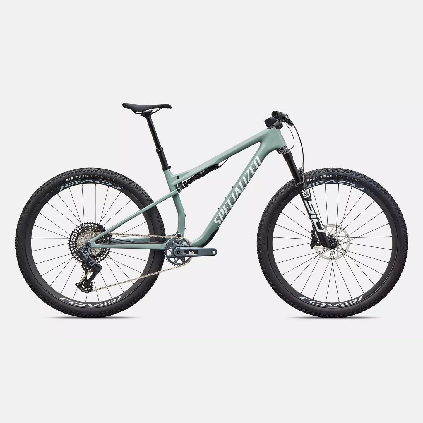 SPECIALIZED Epic 9 Expert Complete MTB - Gloss Agave Grey / Metallic White Silver
