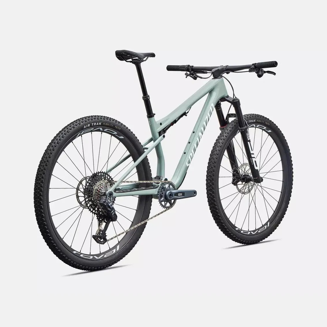SPECIALIZED Epic 9 Expert Complete MTB - Gloss Agave Grey / Metallic White Silver