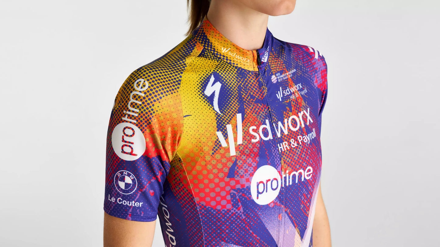 SPECIALIZED Foundation Graphic Women Cycling Jersey - Team Replica Sd Worx