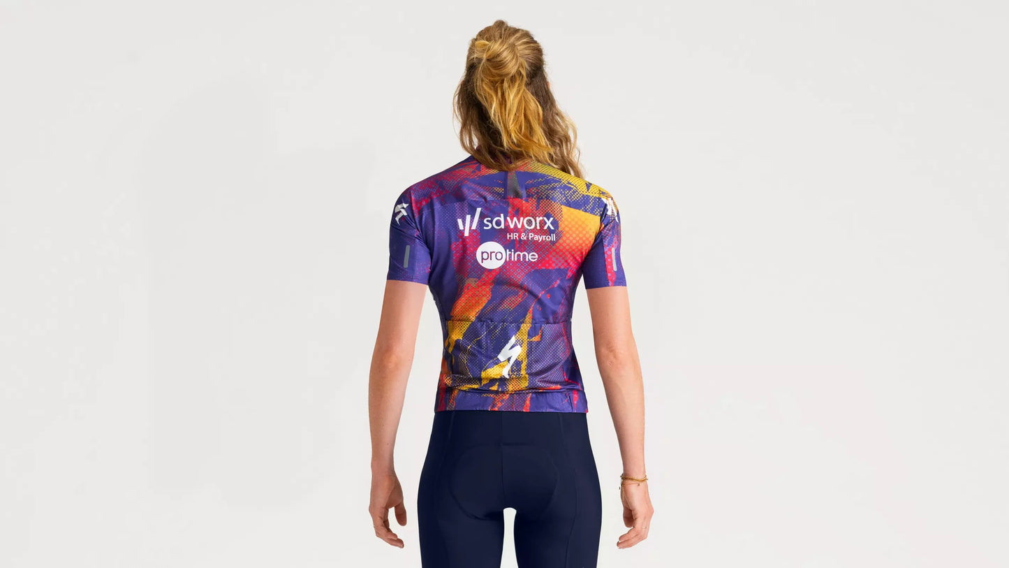 SPECIALIZED Foundation Graphic Women Cycling Jersey - Team Replica Sd Worx